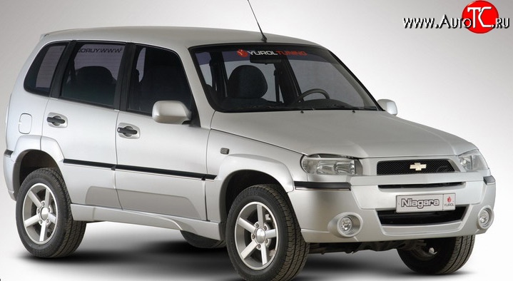 4 799 р. Передний бампер Ниагара 2 Chevrolet Niva 2123 дорестайлинг (2002-2008) (Неокрашенный)  с доставкой в г. Пермь