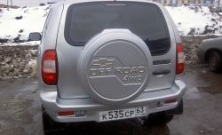 3 399 р. Бокс запасного колеса Off-Road Chevrolet Niva 2123 рестайлинг (2009-2020) (Неокрашенный)  с доставкой в г. Пермь. Увеличить фотографию 2