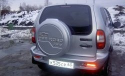 3 399 р. Бокс запасного колеса Off-Road Chevrolet Niva 2123 рестайлинг (2009-2020) (Неокрашенный)  с доставкой в г. Пермь. Увеличить фотографию 3