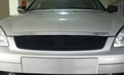 549 р. Решётка радиатора Car.T Лада Приора 2170 седан дорестайлинг (2007-2014) (Неокрашенная)  с доставкой в г. Пермь. Увеличить фотографию 2