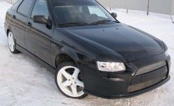 9 399 р. Передний бампер Lancer Style Лада Приора 2170 седан дорестайлинг (2007-2014) (Неокрашенный)  с доставкой в г. Пермь. Увеличить фотографию 5