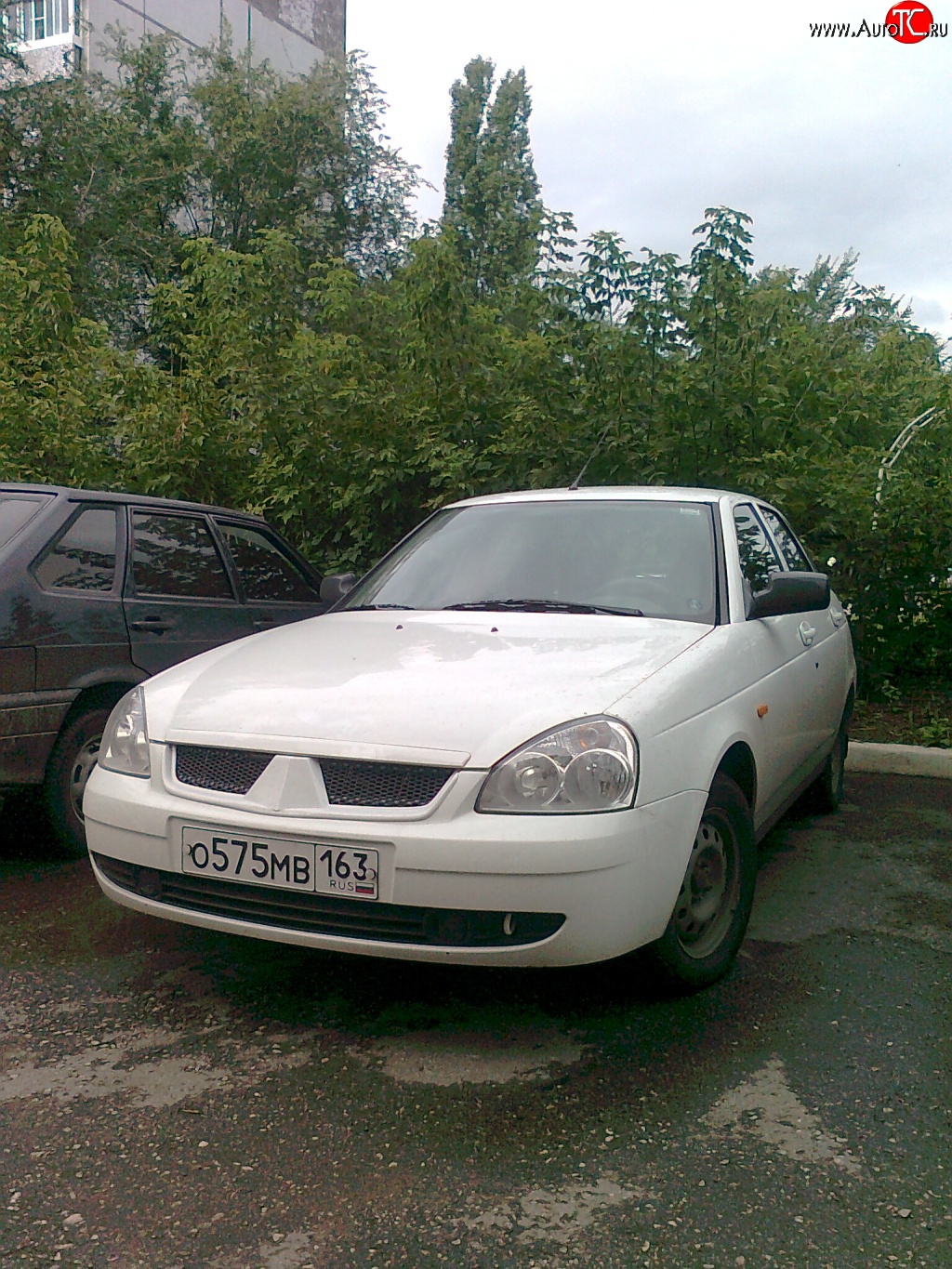 749 р. Решётка радиатора Car.t MMC Style Лада Приора 2170 седан дорестайлинг (2007-2014) (Неокрашенная)  с доставкой в г. Пермь