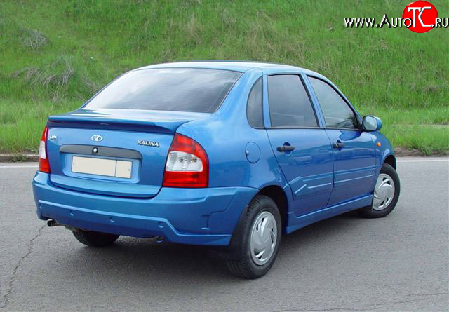 6 299 р. Задний бампер Лика 1 Лада Калина 1118 седан (2004-2013) (Неокрашенный)  с доставкой в г. Пермь