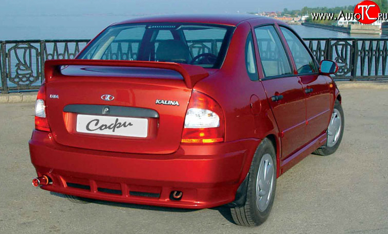 9 599 р. Задний бампер Софи Лада Калина 1118 седан (2004-2013) (Неокрашенный)  с доставкой в г. Пермь