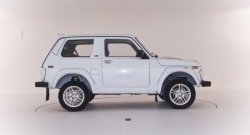619 р. Комплект накладок центральной стойки НИВА-Эверест Лада нива 4х4 2121 Бронто 3 дв. 1-ый рестайлинг (2017-2019) (Неокрашенные)  с доставкой в г. Пермь. Увеличить фотографию 2