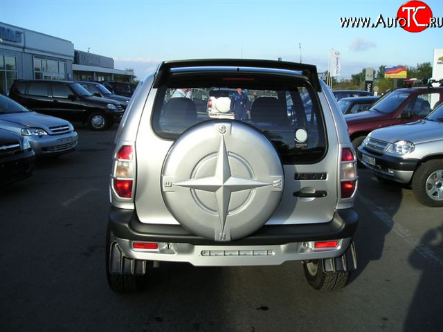 419 р. Чехол запасного колеса Трофи Chevrolet Niva 2123 дорестайлинг (2002-2008) (Неокрашенный)  с доставкой в г. Пермь