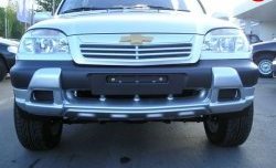 149 р. Комплект брызговиков переднего бампера Трофи Chevrolet Niva 2123 дорестайлинг (2002-2008) (Неокрашенный)  с доставкой в г. Пермь. Увеличить фотографию 2