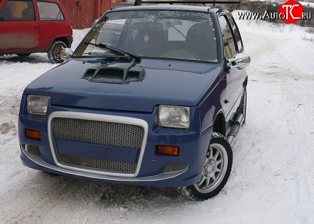 4 389 р. Передний бампер Я-робот V1  Лада Ока 1111 (1988-2008) (Неокрашенный)  с доставкой в г. Пермь
