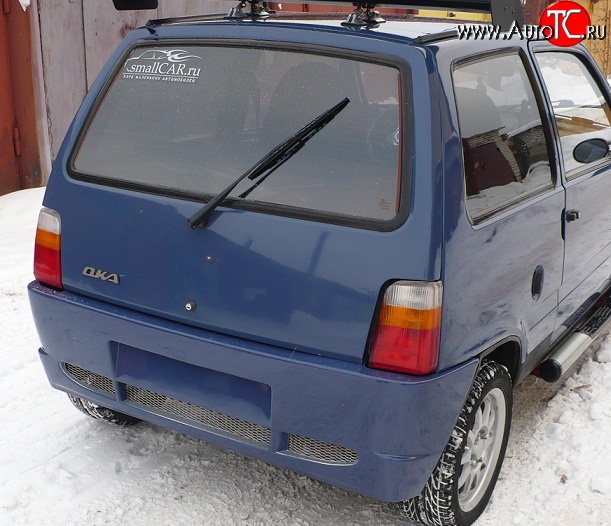 2 599 р. Задний бампер Я-робот  Лада Ока 1111 (1988-2008) (Неокрашенный)  с доставкой в г. Пермь