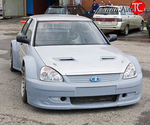 11 799 р. Передние крылья WTCC Лада Приора 2171 универсал дорестайлинг  (2008-2014) (Неокрашенные)  с доставкой в г. Пермь
