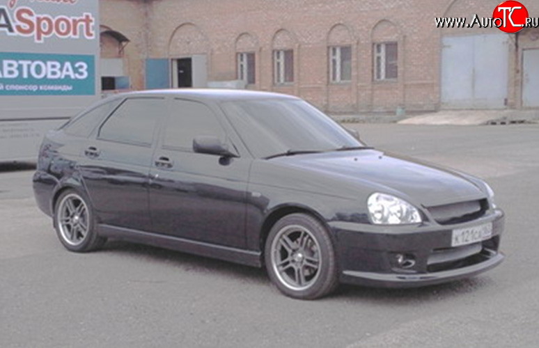 8 929 р. Передний бампер TMS Лада Приора 21728 купе дорестайлинг (2010-2013) (Неокрашенный)  с доставкой в г. Пермь