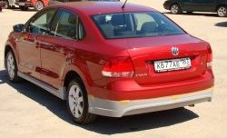Накладка заднего бампера Racing Volkswagen Polo  5 (2009-2015) седан дорестайлинг