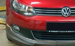 1 149 р. Реснички Racing Volkswagen Polo 5 хэтчбек дорестайлинг (2009-2015) (Неокрашенные)  с доставкой в г. Пермь. Увеличить фотографию 2