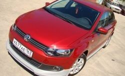 1 149 р. Реснички Racing Volkswagen Polo 5 хэтчбек дорестайлинг (2009-2015) (Неокрашенные)  с доставкой в г. Пермь. Увеличить фотографию 3