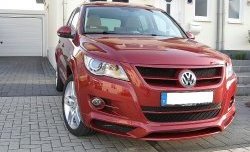 869 р. Накладки на фары CT Volkswagen Tiguan NF дорестайлинг (2006-2011) (Неокрашенные)  с доставкой в г. Пермь. Увеличить фотографию 2