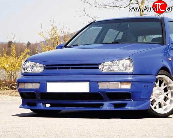 4 399 р. Накладка переднего бампера Fast V2 Volkswagen Golf 3 (1991-1998)  с доставкой в г. Пермь