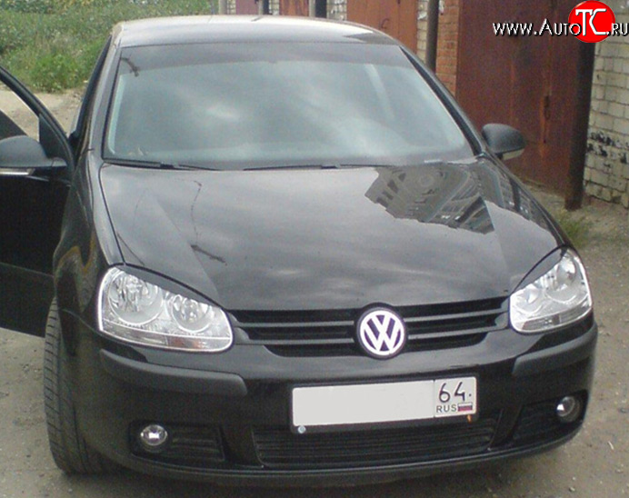 919 р. Реснички на фары М-версия Volkswagen Golf 5 хэтчбэк (2003-2009) (Неокрашенные)  с доставкой в г. Пермь