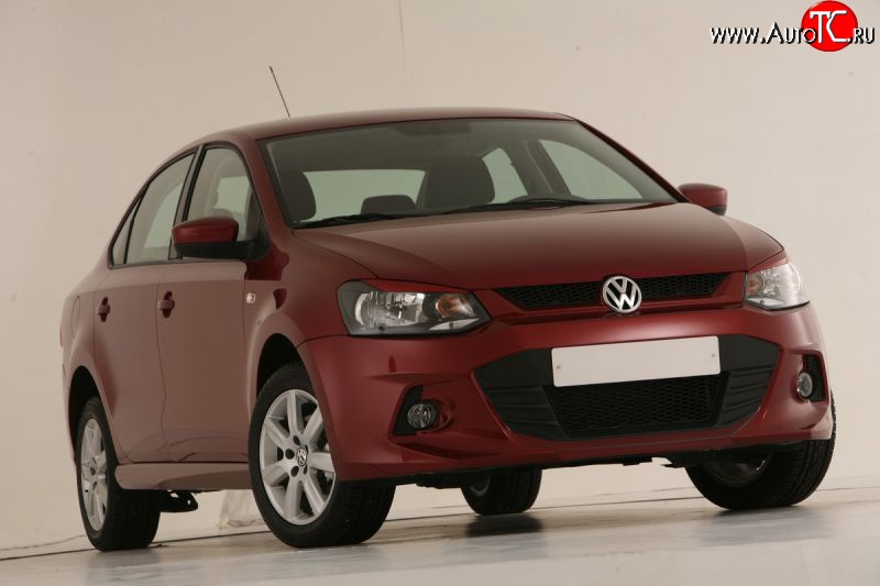 7 249 р. Передний бампер Sport Volkswagen Polo 5 седан дорестайлинг (2009-2015) (Неокрашенный)  с доставкой в г. Пермь