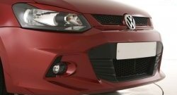 7 249 р. Передний бампер Sport Volkswagen Polo 5 седан дорестайлинг (2009-2015) (Неокрашенный)  с доставкой в г. Пермь. Увеличить фотографию 3