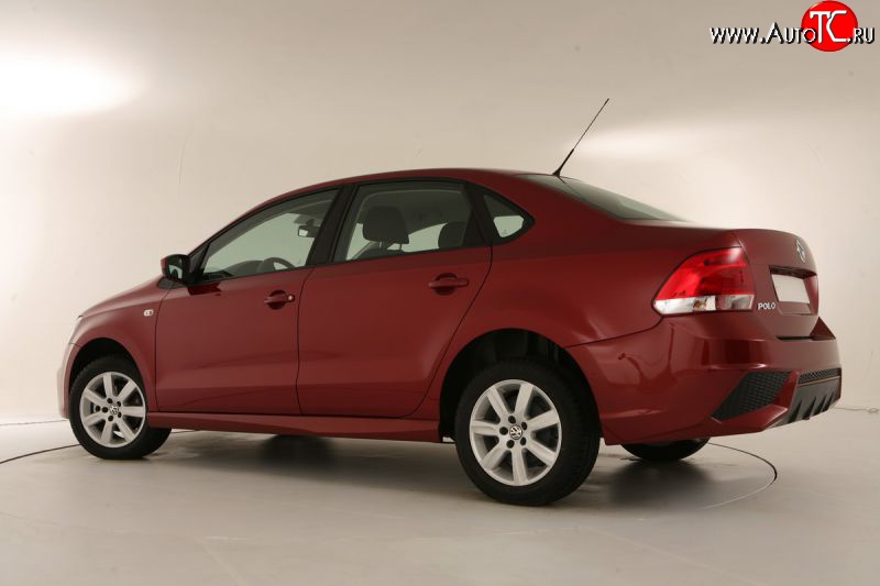 3 249 р. Пороги накладки Sport Volkswagen Polo 5 хэтчбек рестайлинг (2015-2020) (Неокрашенные)  с доставкой в г. Пермь