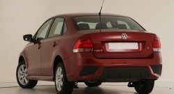 7 249 р. Задний бампер Sport Volkswagen Polo 5 седан дорестайлинг (2009-2015) (Неокрашенный)  с доставкой в г. Пермь. Увеличить фотографию 2