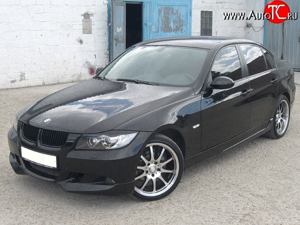 5 999 р. Накладка переднего бампера AC Shnitzer  BMW 3 серия  E90 (2004-2008) седан дорестайлинг (Неокрашенная)  с доставкой в г. Пермь