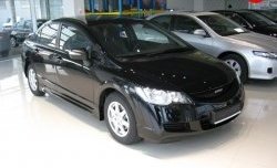 5 399 р. Пороги накладки Mugen Honda Civic FD седан дорестайлинг (2005-2008) (Неокрашенные)  с доставкой в г. Пермь. Увеличить фотографию 4