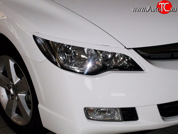1 149 р. Реснички Mugen Honda Civic FD седан дорестайлинг (2005-2008) (Неокрашенные)  с доставкой в г. Пермь