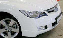 1 149 р. Реснички Mugen Honda Civic FD седан дорестайлинг (2005-2008) (Неокрашенные)  с доставкой в г. Пермь. Увеличить фотографию 2