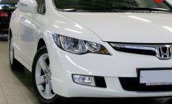 1 149 р. Реснички Mugen Honda Civic FD седан дорестайлинг (2005-2008) (Неокрашенные)  с доставкой в г. Пермь. Увеличить фотографию 3