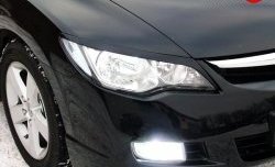 1 149 р. Реснички Mugen Honda Civic FD седан дорестайлинг (2005-2008) (Неокрашенные)  с доставкой в г. Пермь. Увеличить фотографию 5