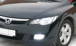 1 149 р. Реснички Mugen Honda Civic FD седан дорестайлинг (2005-2008) (Неокрашенные)  с доставкой в г. Пермь. Увеличить фотографию 6