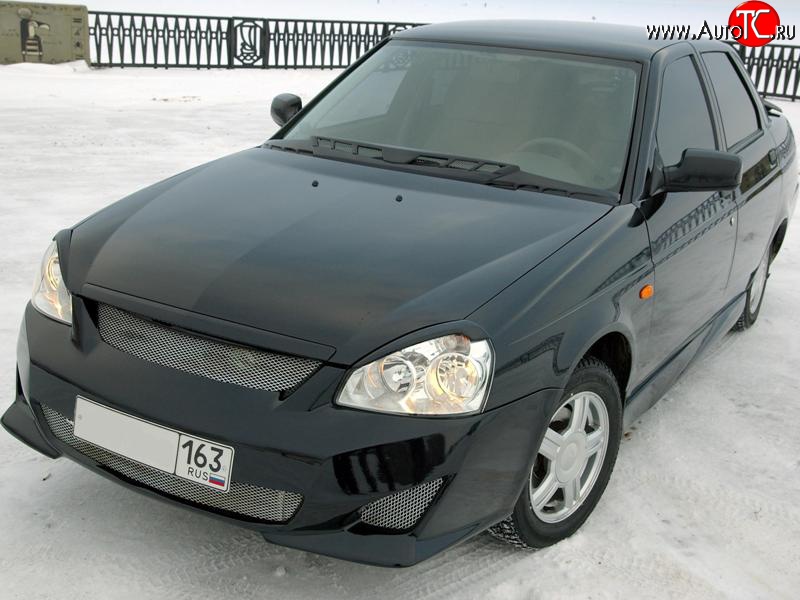 189 р. Реснички Кураж-2 Лада Приора 2170 седан дорестайлинг (2007-2014) (Неокрашенные)  с доставкой в г. Пермь