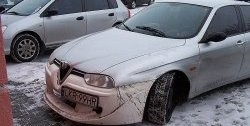 13 499 р. Передний бампер CT v2 Alfa Romeo 156 932 дорестайлинг, седан (1996-2002) (Неокрашенный)  с доставкой в г. Пермь. Увеличить фотографию 3