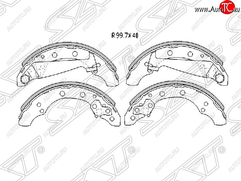 1 649 р. Колодки тормозные SAT (передние) Skoda Fabia Mk2 универсал рестайлинг (2010-2014)  с доставкой в г. Пермь