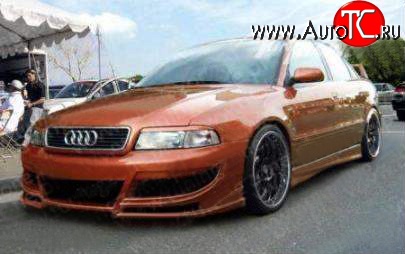 7 299 р. Передний бампер Carzone Audi A4 B5 8D5 универсал 2-ой рестайлинг (1999-2001)  с доставкой в г. Пермь