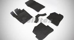 Износостойкие коврики в салон с рисунком Сетка SeiNtex Premium 4 шт. (резина) Audi A1  8X1 хэтчбэк 3 дв. (2010-2014) дорестайлинг