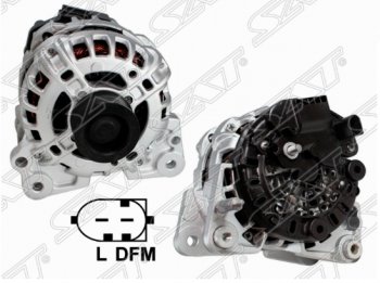 Генератор SAT (12V/110A) Audi A3 ( 8P1 хэтчбэк 3 дв.,  8PA хэтчбэк 5 дв.) (2003-2013), Skoda Rapid ( NH3,  NH1) (2012-2020), Volkswagen Polo  5 (2009-2015)