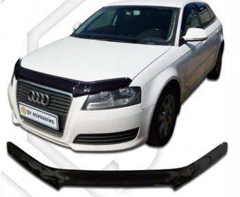 Дефлектор капота CA-Plastic Audi A3 ( 8P1 хэтчбэк 3 дв.,  8PA хэтчбэк 5 дв.) (2008-2010) 2-ой рестайлинг