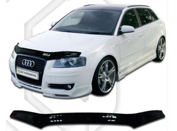 Дефлектор капота CA-Plastiс Audi A3 ( 8P1 хэтчбэк 3 дв.,  8PA хэтчбэк 5 дв.) (2004-2008) 1-ый рестайлинг
