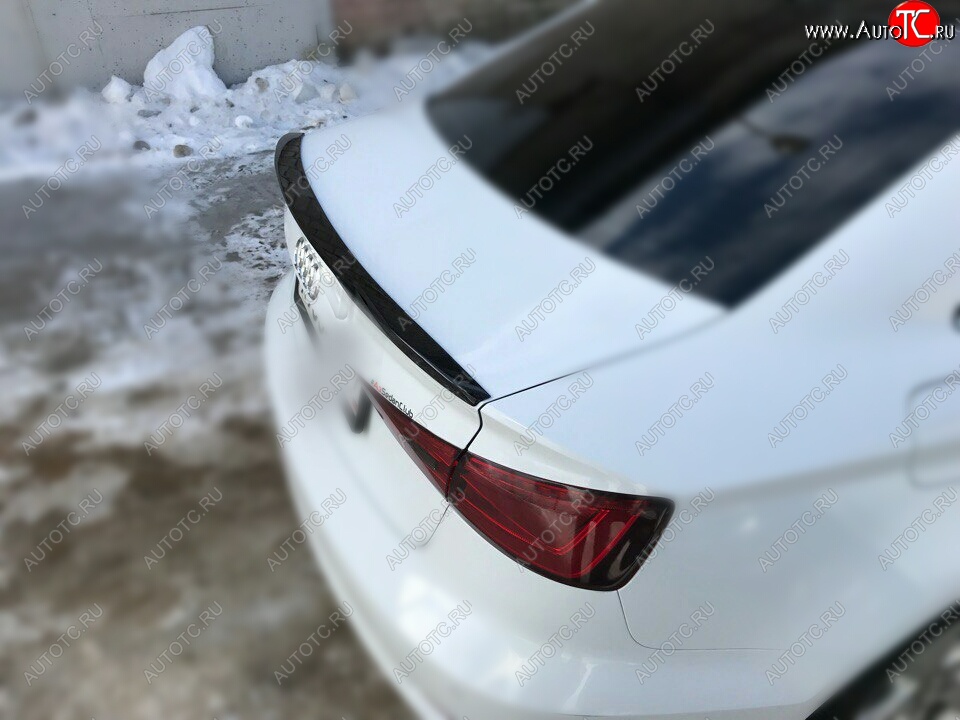 3 399 р. Лип спойлер АВТОКРАТ  Audi A3  8VS седан (2012-2016) дорестайлинг (Неокрашенный)  с доставкой в г. Пермь