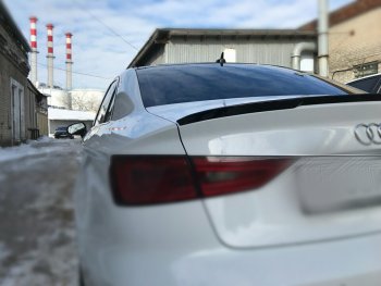 3 399 р. Лип спойлер АВТОКРАТ  Audi A3  8VS седан (2012-2016) дорестайлинг (Неокрашенный)  с доставкой в г. Пермь. Увеличить фотографию 3
