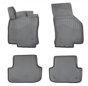 Комплект ковриков в салон Norplast Unidec Audi A3 ( 8VS седан,  8VA хэтчбэк 5 дв.) (2012-2020) дорестайлинг, рестайлин, рестайлинг (Цвет: черный)