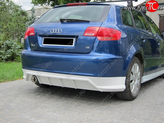 17 899 р. Накладка на задний бампер Rieger Audi A3 8P1 хэтчбэк 3 дв. дорестайлинг (2003-2005)  с доставкой в г. Пермь