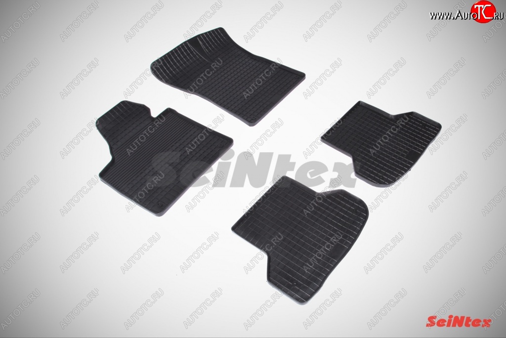 3 479 р. Износостойкие резиновые коврики в салон Сетка Seintex  Audi A3 ( 8P1 хэтчбэк 3 дв.,  8PA хэтчбэк 5 дв.) (2003-2013) дорестайлинг, 1-ый рестайлинг, 2-ой рестайлинг, 3 рестайлинг, 3-ий рестайлинг  с доставкой в г. Пермь