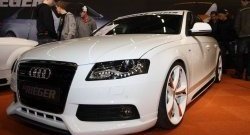 19 899 р. Накладка на передний бампер Rieger Audi A4 B8 дорестайлинг, седан (2007-2011)  с доставкой в г. Пермь. Увеличить фотографию 2