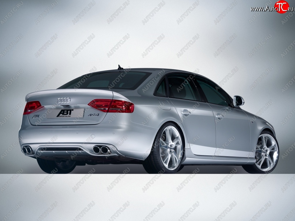 19 899 р. Накладка на задний бампер ABT Audi A4 B8 дорестайлинг, седан (2007-2011)  с доставкой в г. Пермь