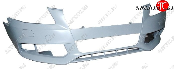 8 649 р. Передний бампер SAT (под омыватели) Audi A4 B8 дорестайлинг, седан (2007-2011) (Неокрашенный)  с доставкой в г. Пермь