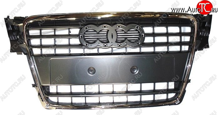 5 499 р. Решетка радиатора SAT (хром) Audi A4 B8 дорестайлинг, седан (2007-2011)  с доставкой в г. Пермь