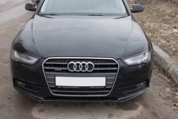 1 179 р. Реснички на фары KURAJ Audi A4 B8 дорестайлинг, седан (2007-2011) (Неокрашенные)  с доставкой в г. Пермь. Увеличить фотографию 2